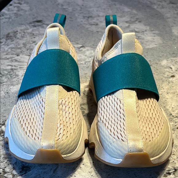 Sorel Cream and Teal Casual Shoes Size 8 - Picture 4 of 10